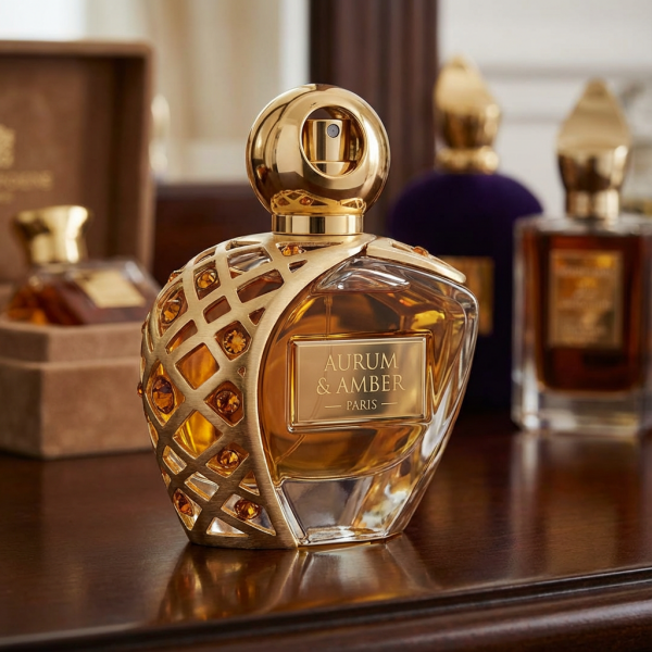 A collection of beautifully crafted luxury perfume bottles