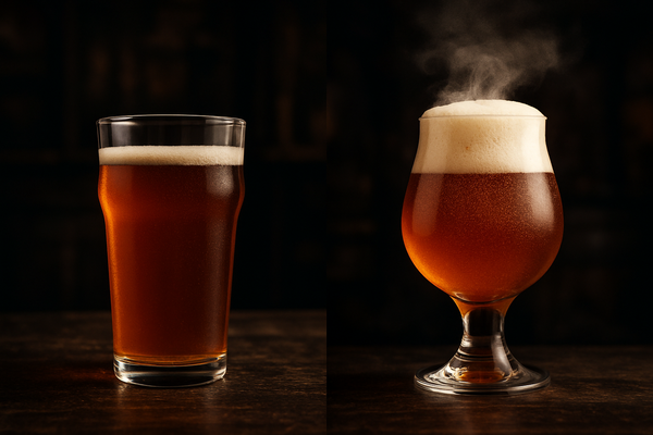 Shaker Pint vs Tulip Glass Head Retention Comparison