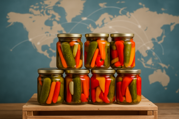 Pickling Jars Ready for Export