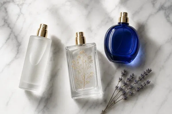 Elegant refillable perfume bottle design complying with EU PPWR 2026