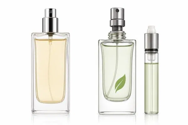 Comparison of single-use vs refillable perfume glass bottles