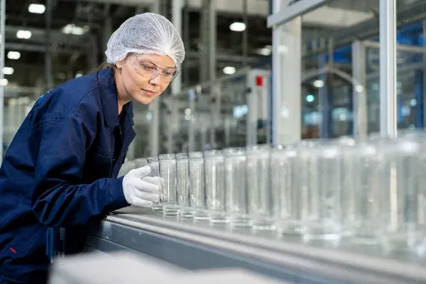 Glass candle jars undergoing custom decoration processes like silk-screen printing